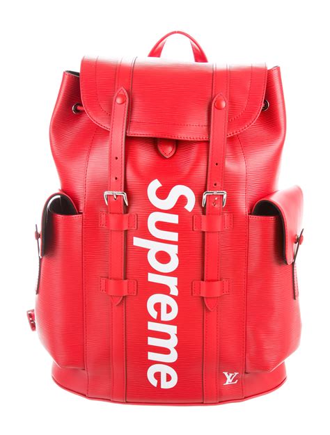 louis vuitton and supreme price|Louis Vuitton x Supreme Christopher Backpack Epi PM Red .